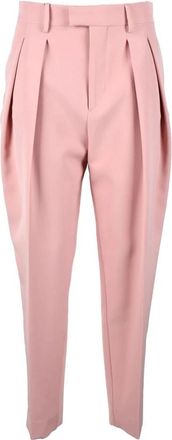 Berwich Elegante stretch polyester broek - Dames - Broeken - Roze - XL - Polyester - Broeken