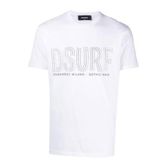 Dsquared2 Graphic Print T-Shirt - Heren - Tops - Wit - Maat: M