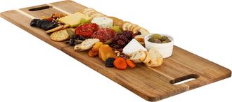 MegaChef 33 x 12 Inch Acacia Wood Folding Charcuterie Serving Board