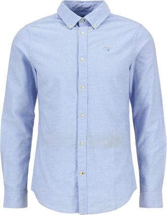 Barbour Overhemden, Heren, Blauw, L, Katoen, Oxtown Tailored Shirt
