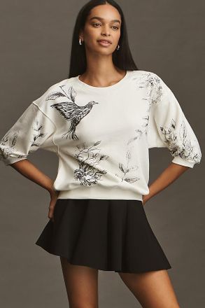 Pilcro The Niki Bubble Sweatshirt by Pilcro