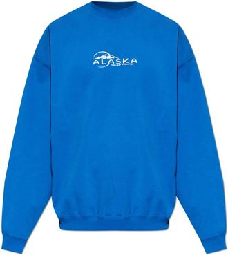 VETEMENTS Crewneck Sweatshirt - Heren - Sweatshirts - Blauw - XL - Katoen - Hoodies & sweatvesten