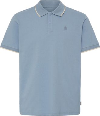 Blend Poloshirt BLEND BHEDIN POLO S/S, Herren, Gr. XXL, faded denim, Jersey, Obermaterial: 100% Baumwolle, unifarben, regular fit normal, ohne Ausschnitt, S