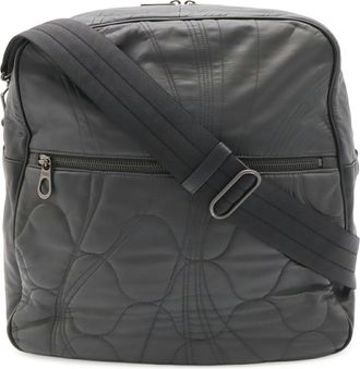 Bottega Veneta Dark Gray Quilting Handbag Shoulder Bag (Pre-Owned)