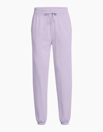 Under Armour Womens Womens Rival Terry Joggers - Purple - Size: 14 l
