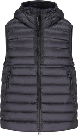 C.P. Company Goggle Puffer Vest - Heren - Bodywarmers - Zwart - XL - Leer - Jassen