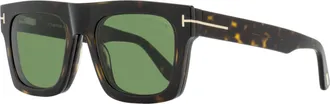 Tom Ford TF6068-B Blue-Light Filtering Clip-On Eyeglasses - Brown