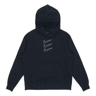 Nike (WMNS) Nike Rhinestone Fleece Hoodie Black DH1412-010