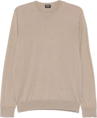 Ermenegildo Zegna T-shirt in maglia fine - Toni neutri