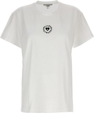 Stella McCartney White Iconic Mini Heart T-shirt