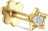 Maria Tash Diamond Solitaire Single Stud Earring in Yellow Gold at Nordstrom, Size 3 Mm