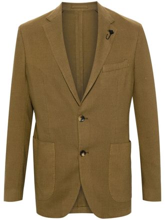 Lardini notched-lapels single-breasted blazer - Green