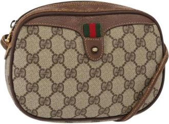 Gucci Pre-owned Cross Body Bags, female, Beige, Size: ONE SIZE Pre-owned Plastic Cross Body Bag