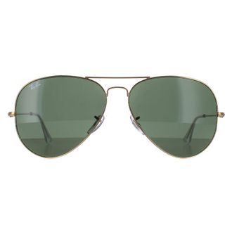 Ray-Ban Aviator Gold Green Sunglasses