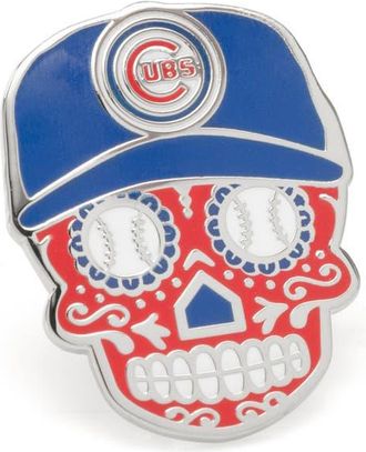 Cufflinks Inc. Chicago Cubs Sugar Skull Lapel Pin in Red at Nordstrom