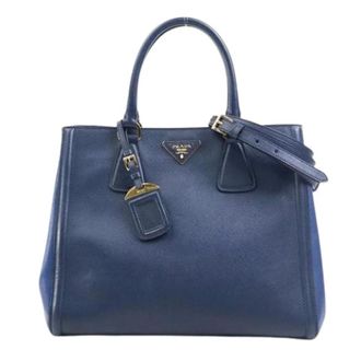 Prada Pre-owned Tote Bags, female, Blue, Size: ONE SIZE Pre-owned Vintage Tote Bag