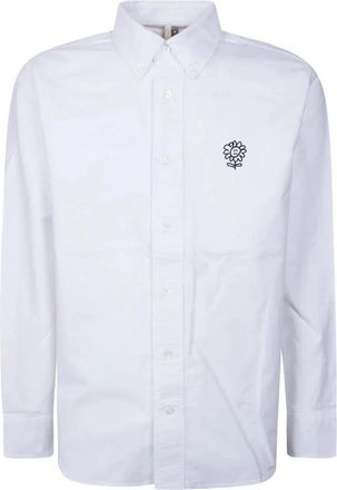 Sunflower Button Down Oxford - Heren - Casual Overhemden - Wit - L - Overhemden