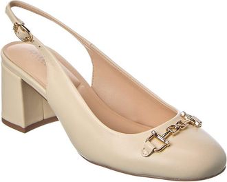Dune London Dreaming Leather Slingback Pump