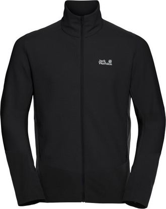 Jack Wolfskin Ridge Hike Fullzip Fleecejacke f&uuml;r Herren | schwarz