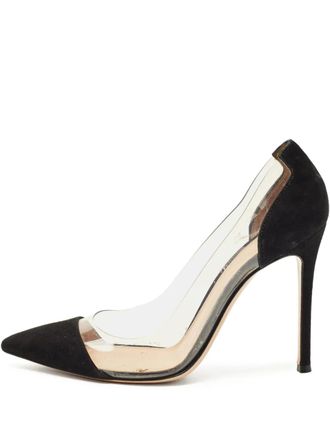 Gianvito Rossi 37 Plexi pointed pumps (11 cm) - White