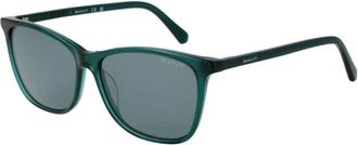 GANT Groene Vierkante Zonnebril met UV-bescherming - Dames - Zonnebrillen - Groen - ONE Size - Accessoires