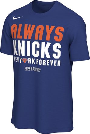 Nike New York Knicks Nike Mens NBA Basketball T-Shirt in Blue | JF1811-495