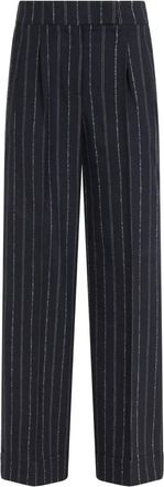 PESERICO Gestreepte broek - Blauw