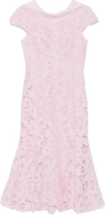 Self Portrait Collar Lace Dress - Dames - Casual kleedjes - Roze - S - Kleedjes