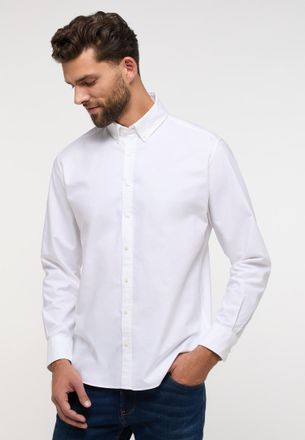 Eterna Langarmhemd ETERNA MODERN FIT, Herren, Gr. L, US-Gr&ouml;ssen, off, wei&szlig;, 70% cotton, 30% Lyocell, tailliert, Manschette, Hemden Langarmhemd
