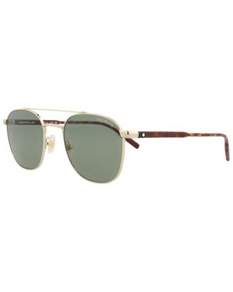 Montblanc Mens Mb0114s 54Mm Sunglasses