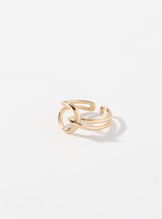 Simons Womens Interlaced open ring