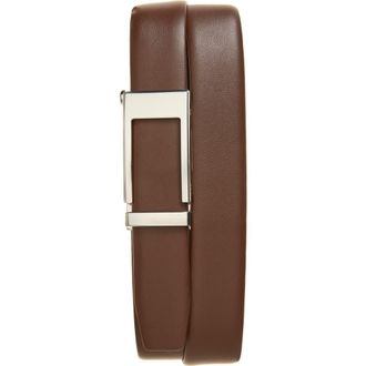 Nordstrom Lewis Leather Belt in Brown Roast at Nordstrom, Size 34