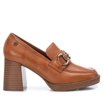 Carmela XTI Carmela Collection Womens Leather Heeled Loafers 161235