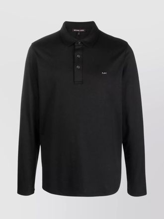 Michael Kors cotton long-sleeve polo shirt