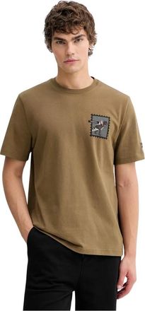 Iceberg Stamp-patch T-shirt - Heren - T-shirts - Groen - S - Katoen - Tops
