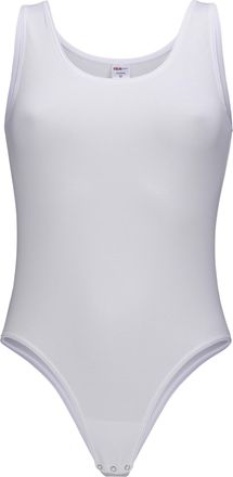 Isa Body ISA BODYWEAR Tr&auml;gerbody, Damen, Gr. XL, N-Gr, wei&szlig;, Obermaterial: 45% Modal CMD. 45% Baumwolle CO. 10% Elasthan EL., Bodys Body