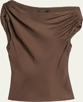 Toccin Veda Draped Off-The-Shoulder Top