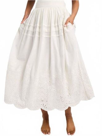 Mille Leonie Maxi Skirt In White