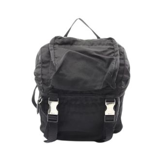 Prada Pre-owned Backpacks, female, Black, Size: ONE SIZE Pre-owned Nylon Backpack