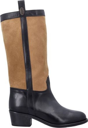 Fortela Solea Laars met Hak - Dames - Laarzen met Hak - Beige - 38 EU - Schoenen