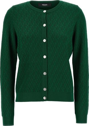 Versace Bicolor Viscose Womens Cardigan