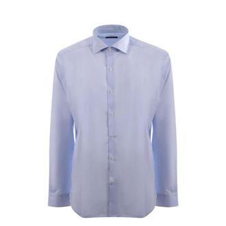 Fay Heren, Overhemden, Blauw, Maat: 3XL