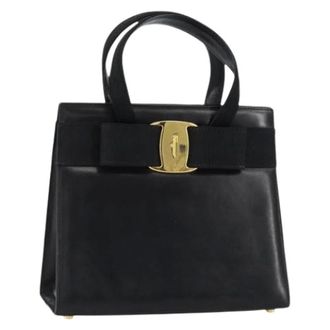 Ferragamo Pre-owned Handbags, female, Black, Size: ONE SIZE Pre-owned Handbag