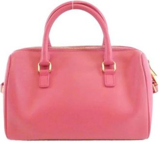 Saint Laurent Pre-owned Handbags, female, Pink, Size: ONE SIZE Pre-owned Baby Duffle Calf Boston Bag