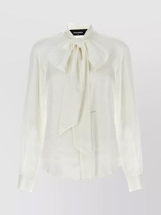 Dsquared2 paris bow high neck shirt