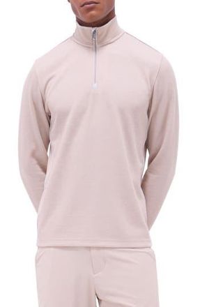 Bugatchi Quarter Zip Performance Pullover in Sand at Nordstrom Rack, Size Xx-Large