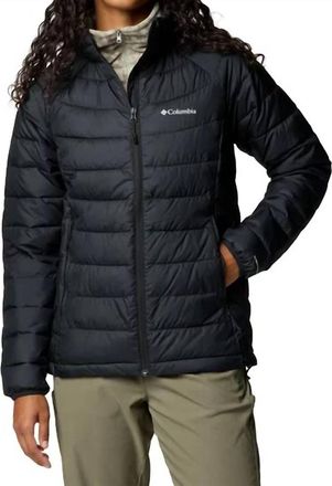 Columbia Womens Powder Lite Ii Full Zip Insulated Jacket In Black