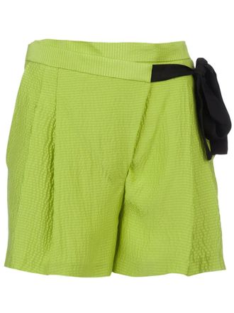Matthew Williamson Belt tie shorts - Groen