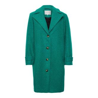 Kaffe Anne Cappotto Lungo - - Coats - Donna - Verde - XL