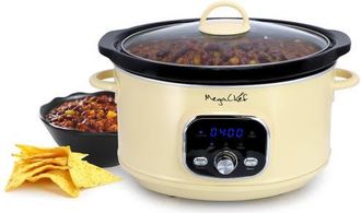 MegaChef 3.7 Quart Electric Slow Cooker in White at Nordstrom